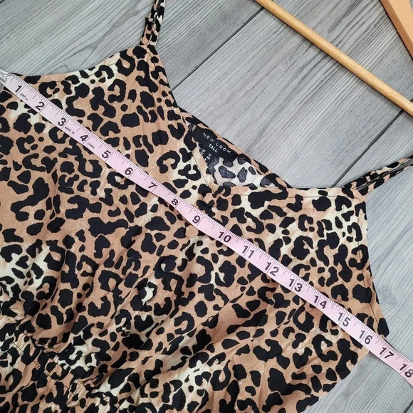 New Look Womens One-Piece Romper Size 8 Multicolor Animal Print Spaghetti Straps - Picture 12 of 13